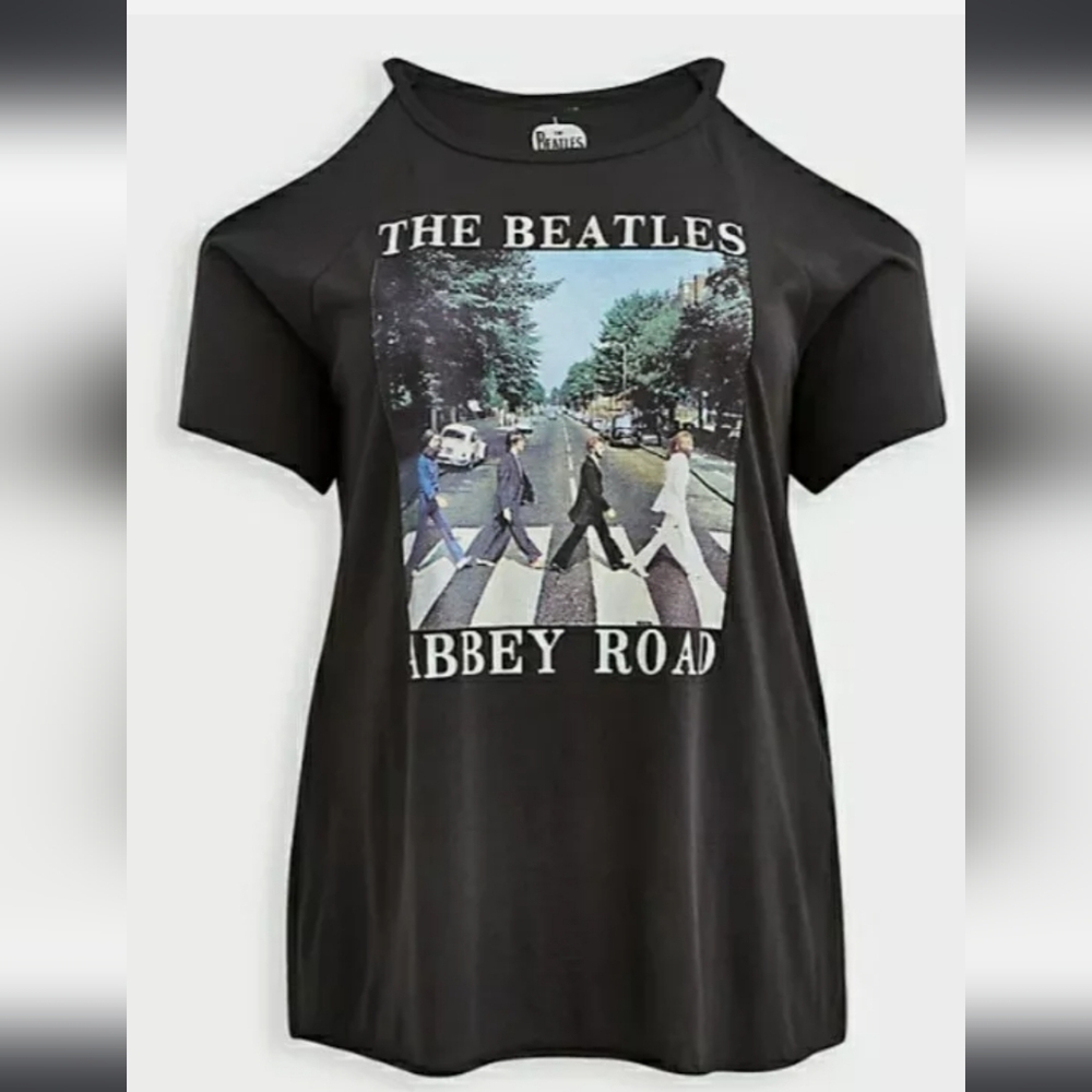 Torrid Beatles Cold Shoulder Tee